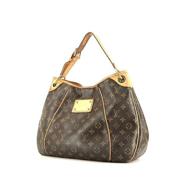 Louis Vuitton Galliera handbag  in brown monogram canvas  and natural leather - 00pp
