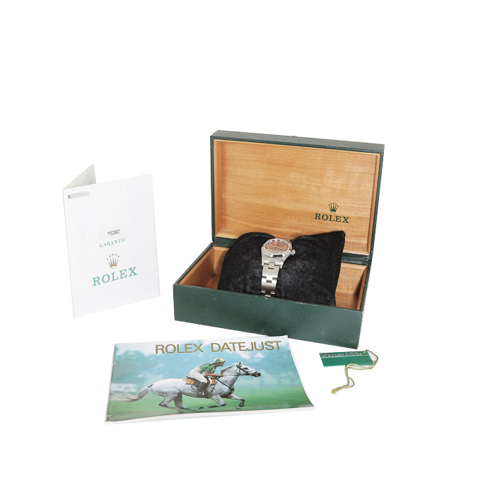 Montre Rolex Lady Oyster Perpetual en acier Ref: 76080  Vers 2001 - Detail D2