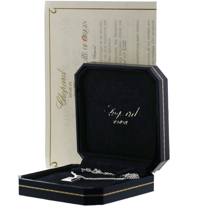 Collana Chopard Happy Diamonds Icon in oro bianco e diamante - Detail D2