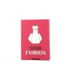 Bolsito de mano Olympia Le-Tan Assouline The impossible collection of Fashion en lona rosa y blanca n°06/77 - 360 thumbnail