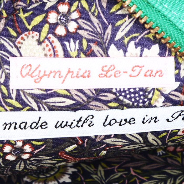 Sac bandoulière Olympia Assouline Le-Tan Tulum Gypset en toile verte n°32/32 - Detail D3