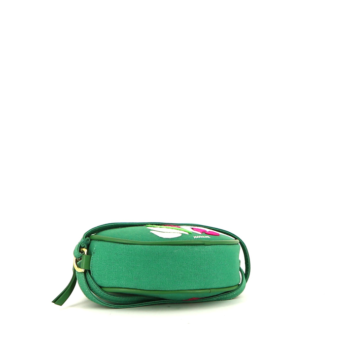 Olympia Le-Tan Assouline Tulum Gypset shoulder bag  in green canvas n°32/32 - Detail D4