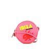 Bolso bandolera Olympia Le-Tan Assouline Bohemia en lona rosa - 360 thumbnail