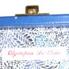 Olympia Le-Tan Jean-Michel Basquiat Crown shoulder bag  in blue canvas  and blue leather - Detail D3 thumbnail