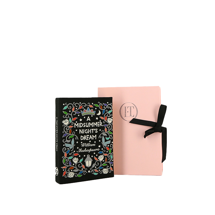 Pochette Olympia Le-Tan OLT x Holly Dunn A midsummer night's dream William Shakespeare en toile noire n°02/77 - Detail D1