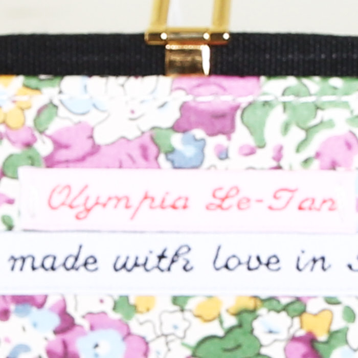 Olympia Le-Tan OLT x Holly Dunn A midsummer night's dream William Shakespeare pouch  in black canvas n°02/77 - Detail D3