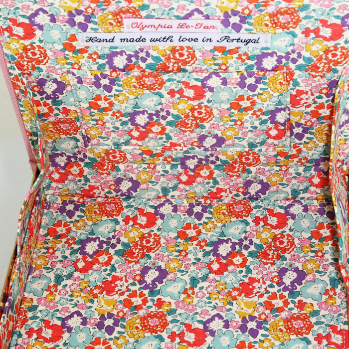 Bolso bandolera Olympia Le-Tan Comics Los Angeles Esther Bunny Sometimes you just need to cry en tela bordada rosa - Detail D3