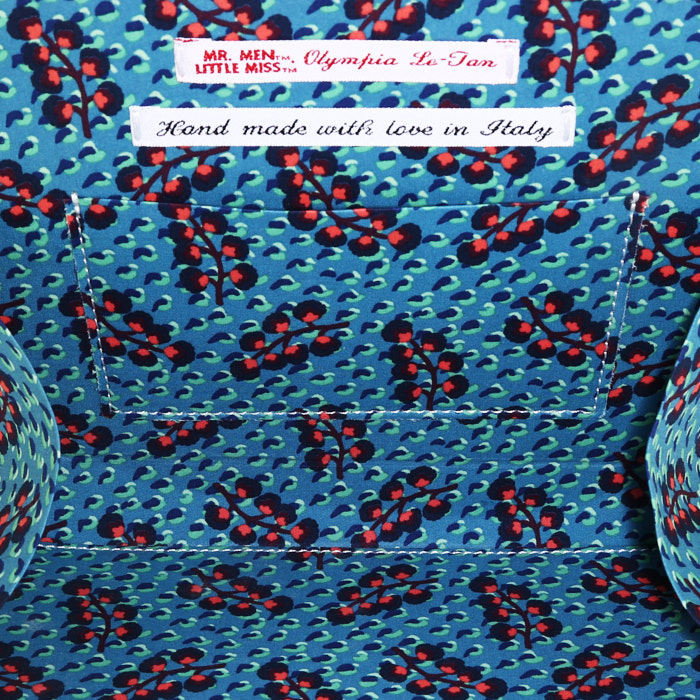 Olympia Le-Tan LITTLE MISS WHOOPS pouch  in white canvas - Detail D2