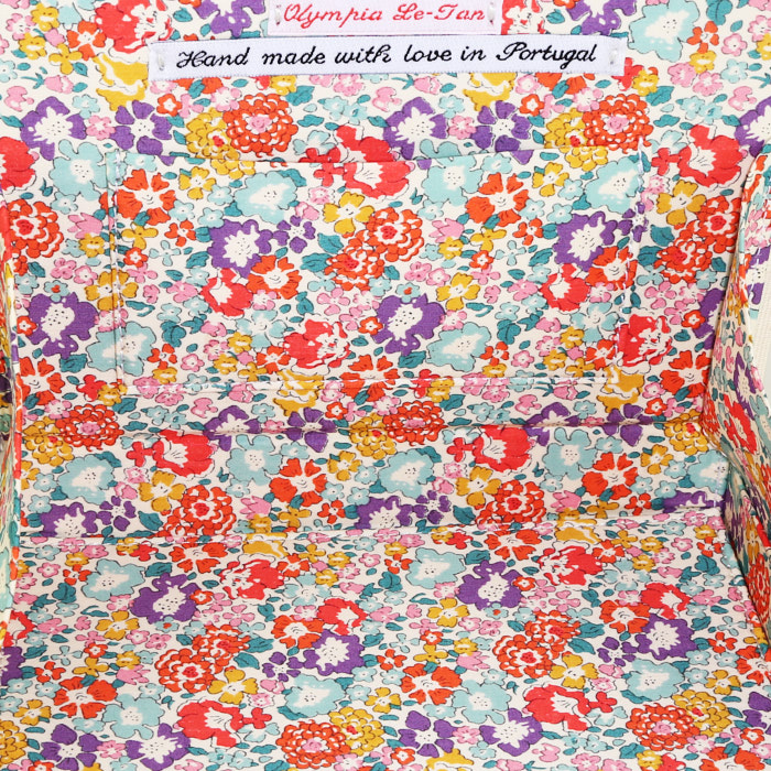 Bolsito de mano Olympia Le-Tan DIFUSOR CARIOCA GRANADO-RIO en lona beige n°01/16 - Detail D2