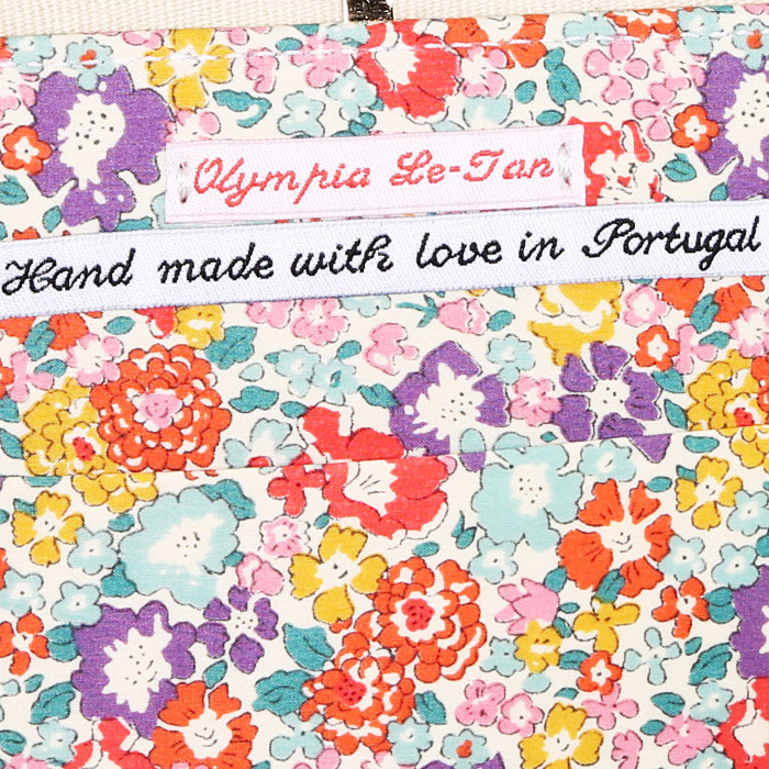 Bolsito de mano Olympia Le-Tan DIFUSOR CARIOCA GRANADO-RIO en lona beige n°01/16 - Detail D3