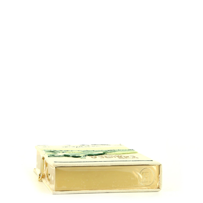 Bolsito de mano Olympia Le-Tan DIFUSOR CARIOCA GRANADO-RIO en lona beige n°01/16 - Detail D4