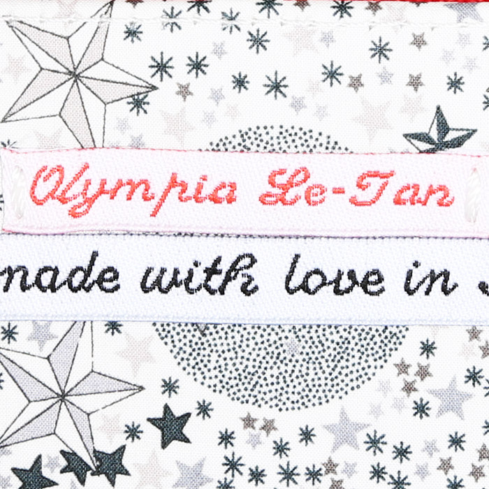 Pochette Olympia Le-Tan Harper's Bazaar September 1930 en toile rouge n°18/77 - Detail D3