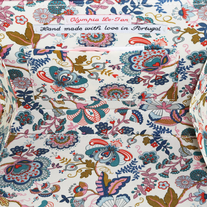 Pochette Olympia Le-Tan Harper's Bazaar September 1929 en toile rose n°02/77 - Detail D2