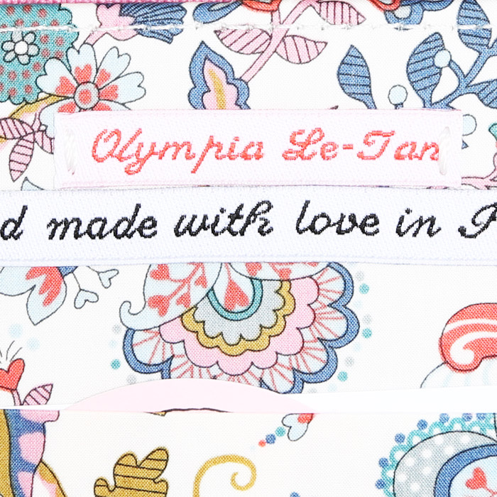 Pochette Olympia Le-Tan Harper's Bazaar September 1929 en toile rose n°02/77 - Detail D3