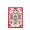 Olympia Le-Tan Doll number MATRIOSKA pouch  in burgundy canvas n°01/77 - 360 thumbnail