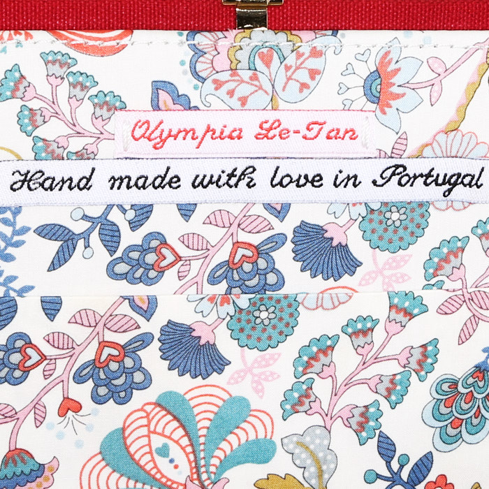 Pochette Olympia Le-Tan Doll number MATRIOSKA en toile bordeaux n°01/77 - Detail D3