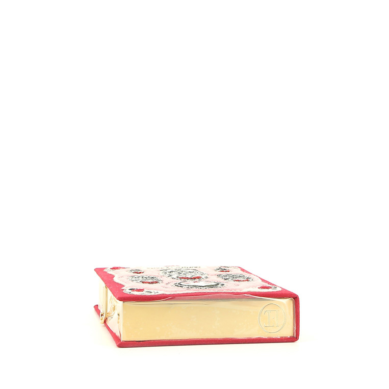 Pochette Olympia Le-Tan Doll number MATRIOSKA in tela bordeaux n°01/77 - Detail D4