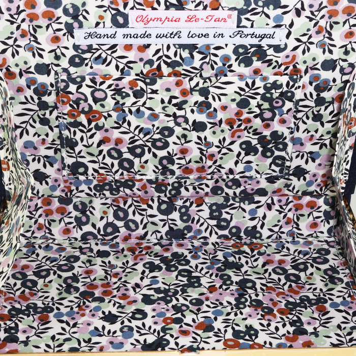 Sac bandoulière Olympia Le-Tan LE PETIT PRINCE Antoine de Saint-Exupéry en toile bleu-marine n°31/77 - Detail D3