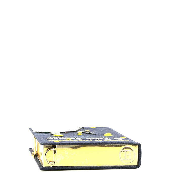 Bolso bandolera Olympia Le-Tan LE PETIT PRINCE Antoine de Saint-Exupéry en lona azul marino n°31/77 - Detail D5