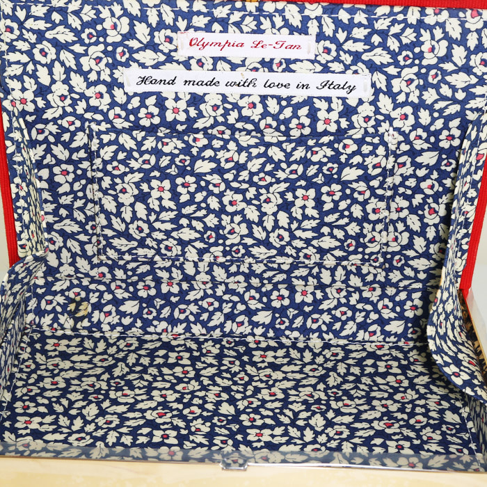 Borsa a tracolla Olympia Le-Tan MONOPOLY POPULAR EDITION in tela rossa e grigia "Arstist Proof n°1" - Detail D3