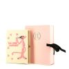 Borsa a tracolla Olympia Le-Tan THE PINK PANTHER in tela beige e rosa n°01/77 - Detail D1 thumbnail