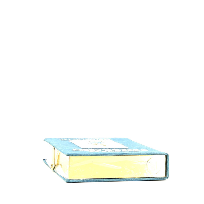 Bolsito de mano Olympia Le-Tan The Tale of PETER RABBIT Beatrix Potter The original and authorized edition en lona azul n°12/77 - Detail D4