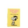 Bolsito de mano Olympia Le-Tan Snoopy You're what this world needs A happy graduation book en lona amarilla n°01/16 - 360 thumbnail