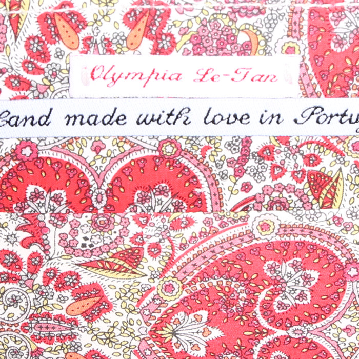 Pochette Olympia Le-Tan THINK THINNER SNOOPY by Charles M. Schulz in tela blu n°01/16 - Detail D3