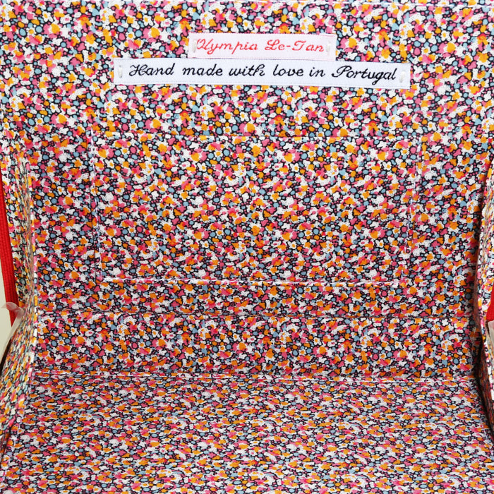 Bolsito de mano Olympia Le-Tan Snoopy and the RED BARON en lona roja n°01/16 - Detail D2