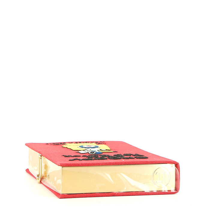 Pochette Olympia Le-Tan Snoopy and the RED BARON en toile rouge n°01/16 - Detail D4