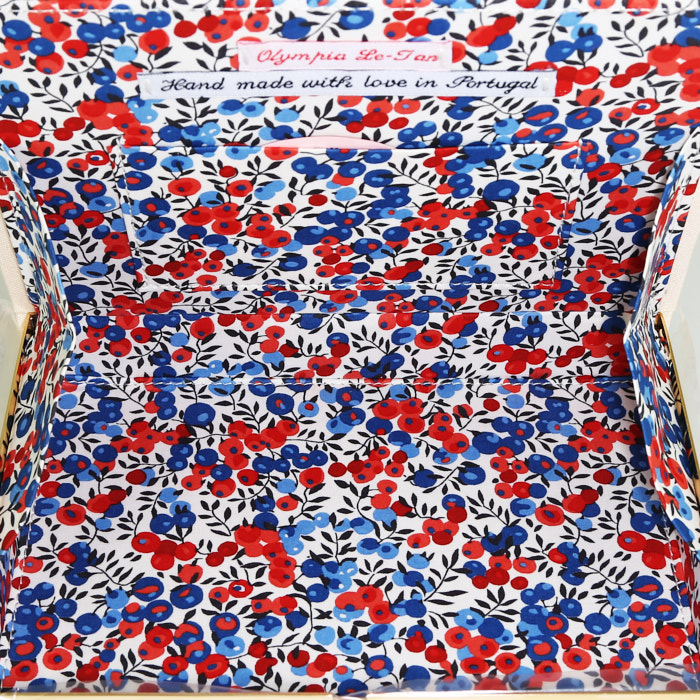 Sac bandoulière Olympia Le-Tan Uno l'Arrache Coeur en toile blanche n°01/77 - Detail D3