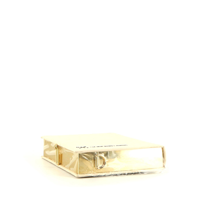 Sac bandoulière Olympia Le-Tan Uno l'Arrache Coeur en toile blanche n°01/77 - Detail D5