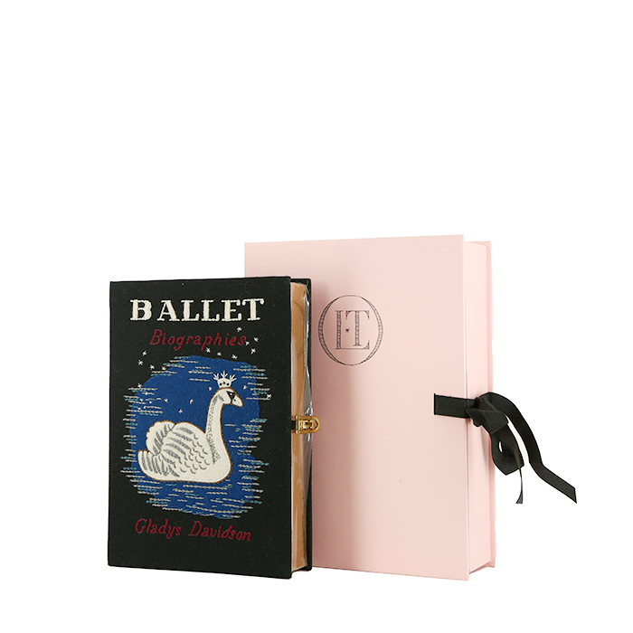 Pochette Olympia Le-Tan Ballet Biographies Gladys Davidson Artist Proof en toile noire Artist Proof n°2 - Detail D1