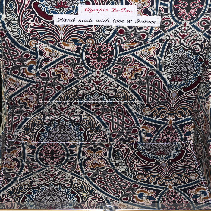 Olympia Le-Tan Ballet Biographies Gladys Davidson Artist Proof pouch  in black canvas Artist Proof n°2 - Detail D2