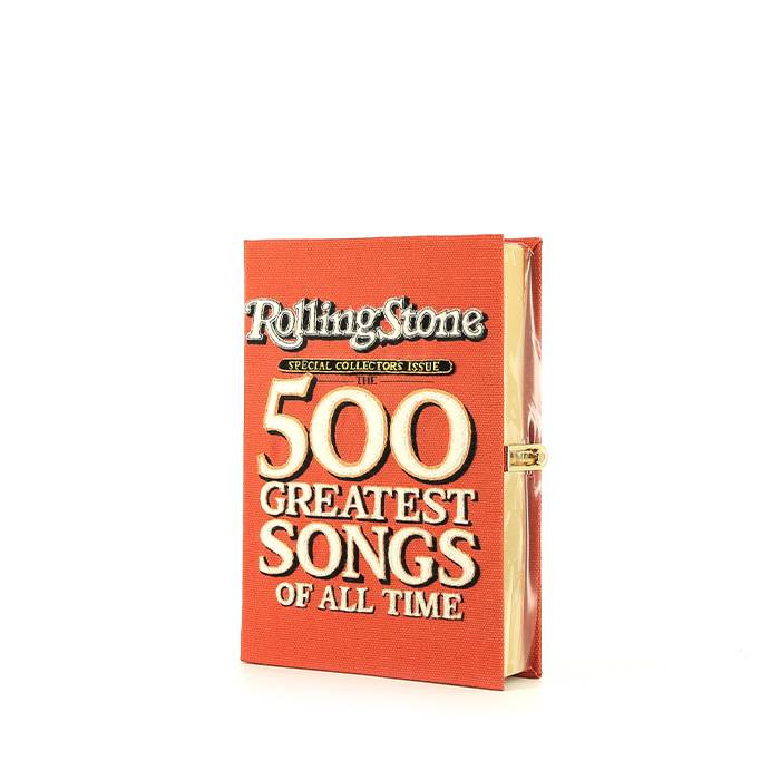 Pochette Olympia Le-Tan Special Collectors Issue ROLLING STONE 500 GREATEST SONGS OF ALL THE TIME en toile orange n°01/77 - 00pp