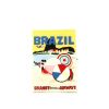 Bolso bandolera Olympia Le-Tan Braniff International Airways Brazil hand en lona amarilla n°68/77 - 360 thumbnail