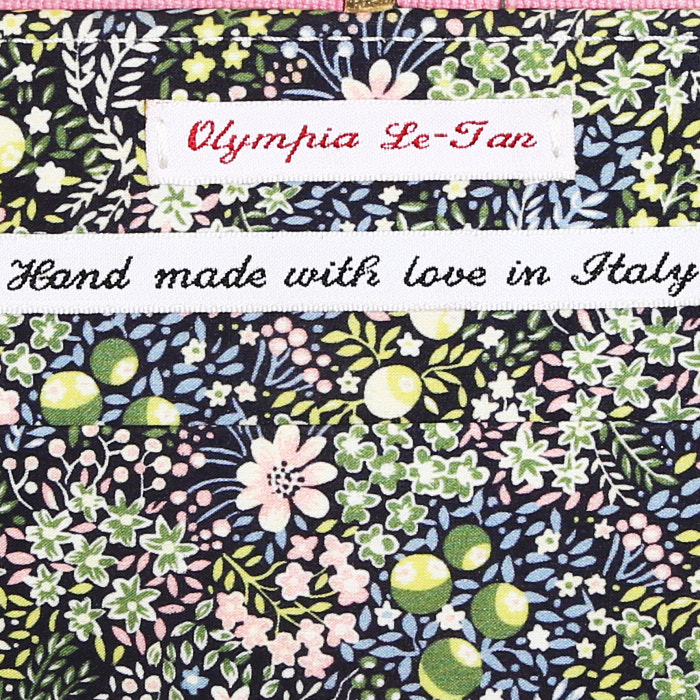 Borsa a tracolla Olympia Le-Tan Braniff International Airways Cosmic hand in tela rosa n°68/77 - Detail D4