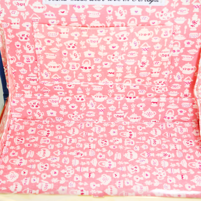 Bolsito de mano Olympia Le-Tan Pan American World Airways Caribbean by Clipper en lona azul n°03/77 - Detail D2