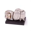 Miguel Berrocal, "Mini Zoraida" sculpture in nickel-plated metal, brass and quartz, signed and numbered, of 1969 - 00pp thumbnail