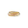 Cartier Trinity Semainier ring in yellow gold, pink gold and white gold, size 48 - 00pp thumbnail