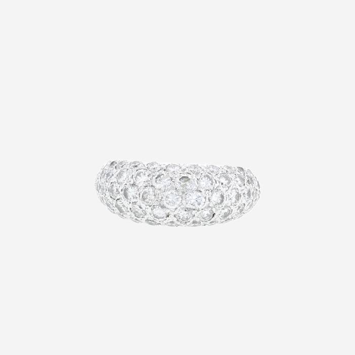 Bague Vintage  en or blanc et diamants