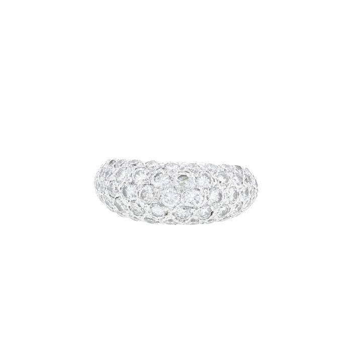 Sortija Vintage  de oro blanco y diamantes - 00pp