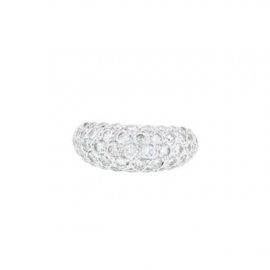 Bague Vintage  en or blanc et diamants