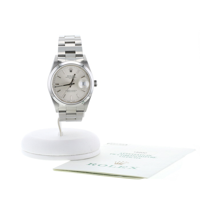 Rolex Oyster Perpetual Date  in stainless steel Ref: Rolex - 15200  Circa 2001 - Detail D2