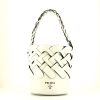 Prada Bucket bag handbag  in white leather - 360 thumbnail
