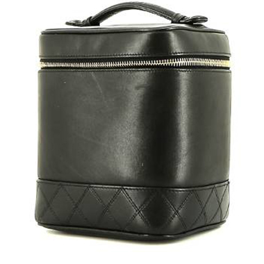 Chanel Vanity en cuir noir