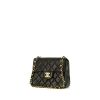 Sac bandoulière Chanel  Mini Timeless en cuir matelassé noir - 00pp thumbnail