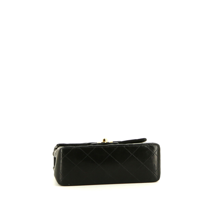 Sac bandoulière Chanel  Timeless Mini en cuir matelassé noir - Detail D4