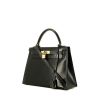 Hermès  Kelly 28 cm handbag  in black box leather - 00pp thumbnail