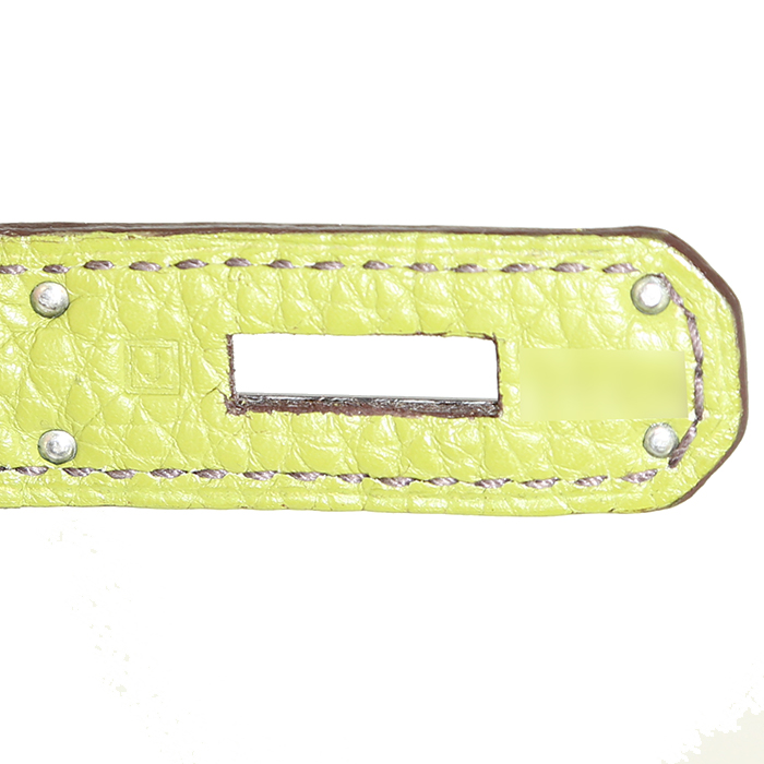 Hermès  Birkin 35 cm handbag  in anise green togo leather - Detail D4